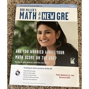 Bob Miller's Math for the New GRE Test Preparation 3rd Edition Paperback